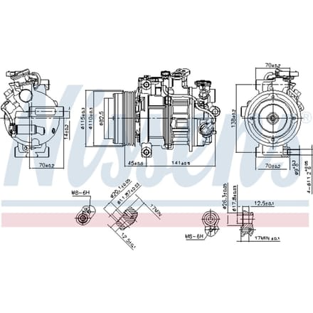 Compressor airconditioning NISSENS 890717