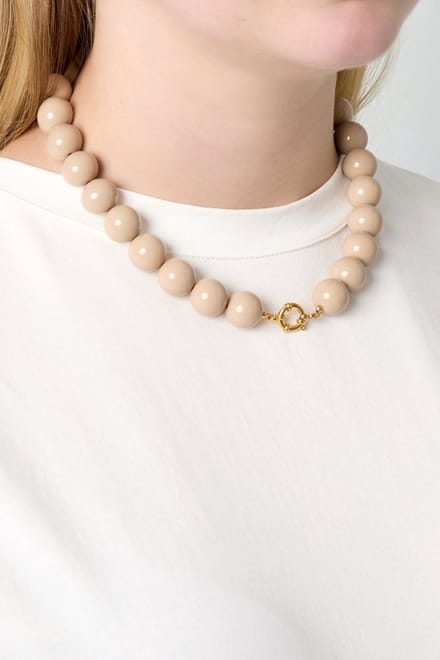 Kralenketting Colour - Licht Taupe