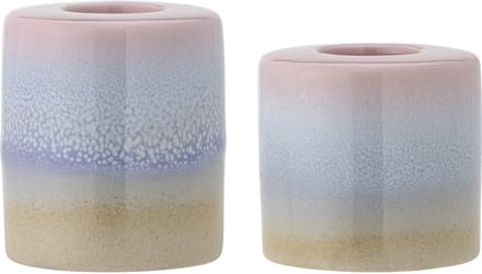 Bloomingville Safie kandelaars roze - 2 stuks