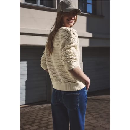 Vest met ronde hals en ritssluiting