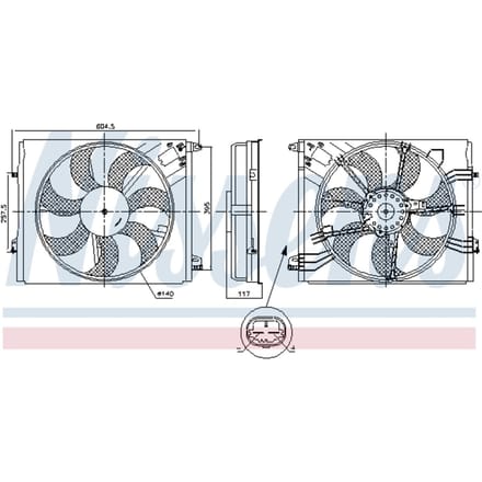 Ventilator NISSENS 850050