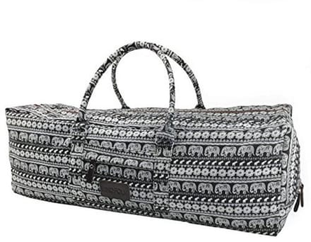 XL Yogamat Tas met Rits en Handvat - Extra Groot Canvas Patroon