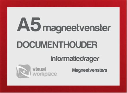 Magneetvensters A5 - Rood