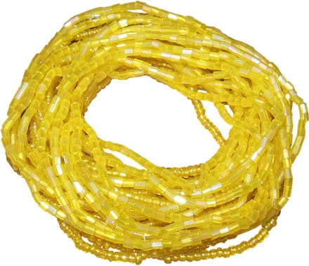 Multi armband kraaltjes geel
