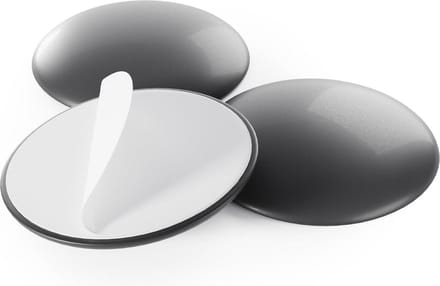 Deurstopper zelfklevend Ø 40 mm zwart 10 stuks - wandbuffer en deurbeschermer - deurstopper voor deurklinken