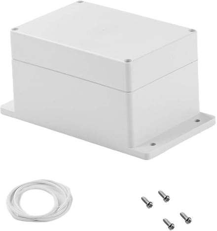 Kabeldoos ABS Plastic - Project Behuizing Doos - Elektronica Beschermen - Stofdicht Waterdicht IP67 - 160x110x90 mm - Grijs Wit