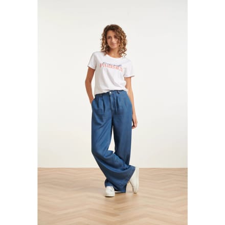Smashed Lemon Wide leg tencel broek |