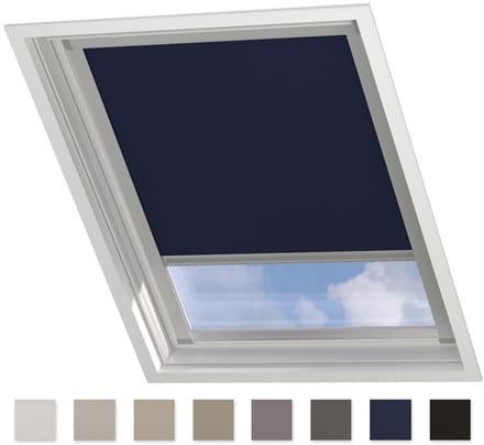 Dakraam Rolgordijn Trend - Verduisterend - Dark Blue - voor Velux: C02