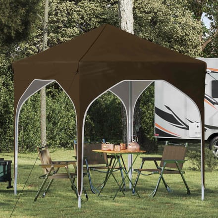 vidaXL - Pop-up - Feesttent - 194 - x - 194 - x - 245 - cm - Taupe