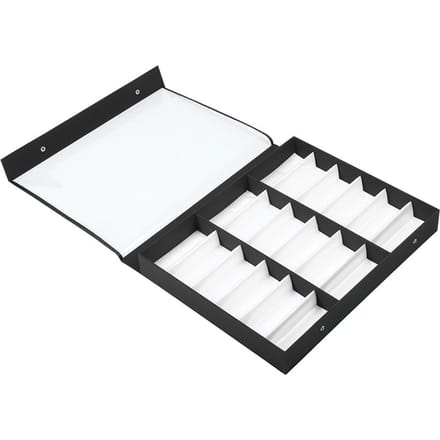 18 Vakken Brillen Etui Organizer Zonnebrillen Opbergdoos Sieraden Display Container white