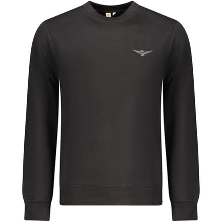 Accademia Militare Zwarte Katoenen Heren Sweatshirt