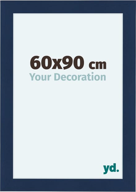 Your Decoration - Fotolijst 60x90 cm - MDF - Donkerblauw Geveegd - Como