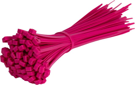 TD47 Kabelbinders 4.8 x 200 mm Roze - Tie wraps - Tyraps