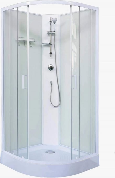 Sanifun Steff kitvrije douchecabine 90x90 kwartrond