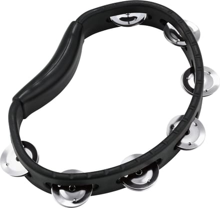 Meinl Hand Held ABS Tamourine HTBK Black 1 Row - Tamboerijn