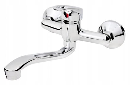 Hydroland Wandkraan Keuken - Zwenkbaar, Chroom, 150mm Hartafstand