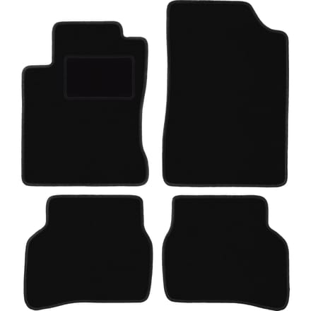Zwarte velours vloermatten voor: Mazda MX-3 coupé (1991-1998)