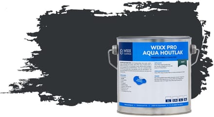 Wixx PRO Aqua Houtlak Matt - 20L - RAL 7021 | Zwartgrijs