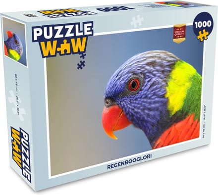 Puzzel Regenbooglori - Legpuzzel - Puzzel 1000 stukjes volwassenen