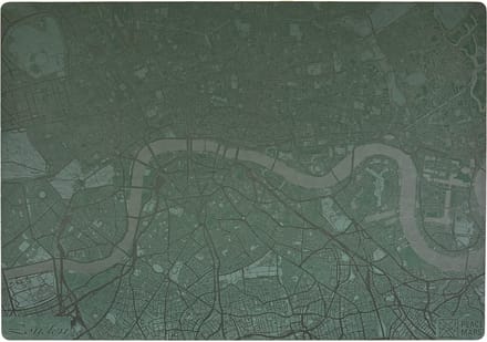 Place Maps Placemat Stadskaart Rotterdam - Kunstleer - Cacaobruin - 1 Stuk