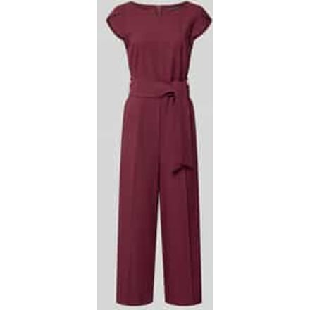 Regular fit jumpsuit met strikceintuur