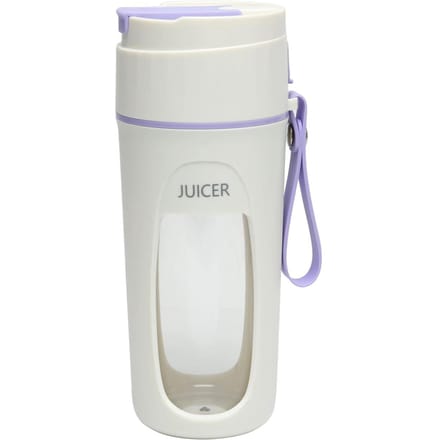 Oplaadbare USB Juicer Cup 8 Blades Mini 340 ml Juicer Machine Draagbare elektrische blenderfles paars