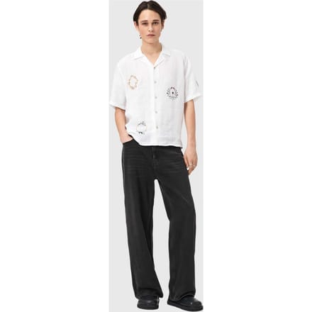 AllSaints Deck Ss Shirt Ecru Taglia: XL | Camicie Casual Outlet | Uomo | Marrone