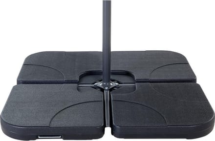 CARIA - Parasolvoet - Zwart - Synthetisch materiaal