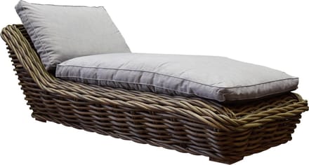 Sumatra ligbed naturel rotan met kussen - southend 161