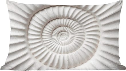 Sierkussens - Kussentjes Woonkamer - 60x40 cm - Schelp - Spiraal - Wit