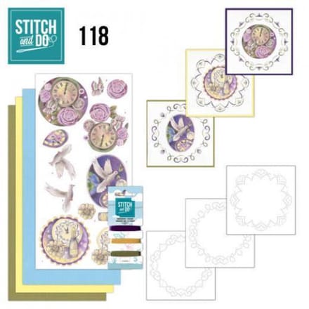 Stitch and Do Oudjaarsavond Nieuwjaar - Borduurset met 3D-afbeeldingen