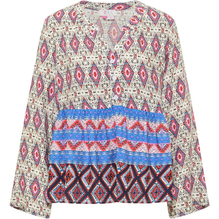 IZIA Tuniek blouse Dames Blauw Veelkleurig
