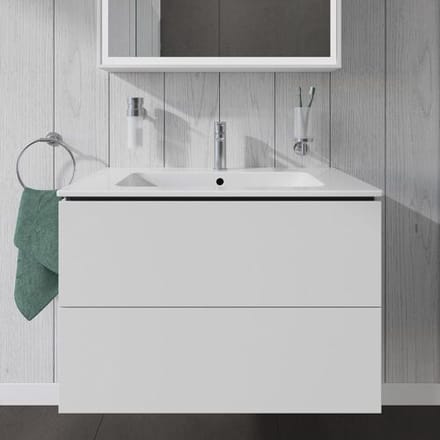 Duravit L-Cube vanity unit wall hung with 2 drawers 82 x 48.1 cm LC624101818