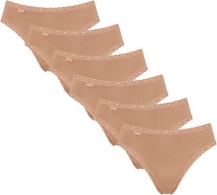sloggi Dames tai slip 6 pack 24/7 Cotton Lace