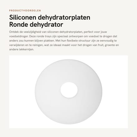 Dailygoody - Siliconen dehydratorplaten - Ronde dehydrator - Flexibel