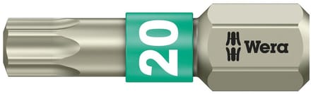 "Bit 1/4"" DIN3126 C6,3 T20x25mm roestvrij Wera"
