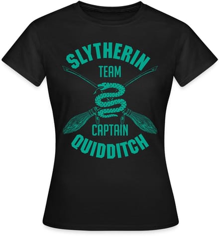 Harry Potter Slytherin Team Captain Quidditch T-Shirt Dames