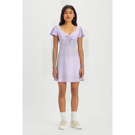 Levi's Skylar Flutter Slv Dress Jane Floral Pur Taglia: L | Abiti Mini Outlet | Donna