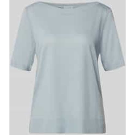 Loose fit T-shirt van mix van katoen en lyocell