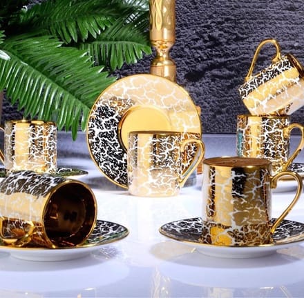 Espresso / Turkse koffie kopjes 6 persoons, 12-delige
