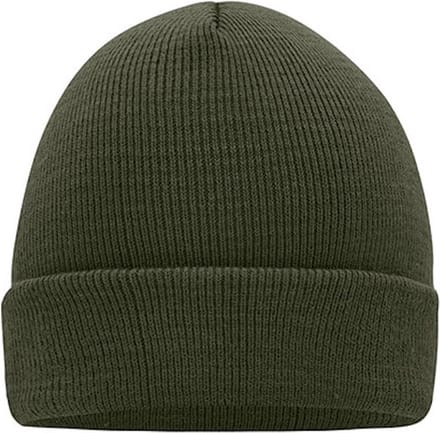 Myrtle Beach 'Knitted Cap' Beanie Olijfgroen