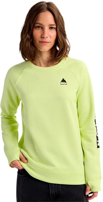 Burton Oak Crewneck Fleece Geel S Vrouw