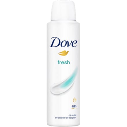 Spray Antiperspirant Fraîcheur Dove 48H pour Femmes 150ml