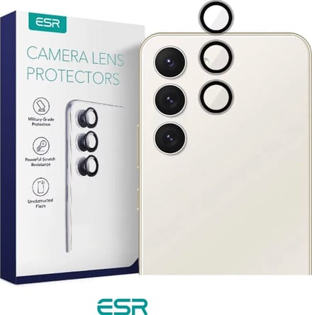 ESR Camera Lens Protector geschikt voor Samsung Galaxy S23 Glazen Camera Lens Protector - Case Friendly
