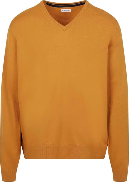 McGregor Trui Merinowol V-Hals Geel - Maat 3XL - Heren - Pullovers