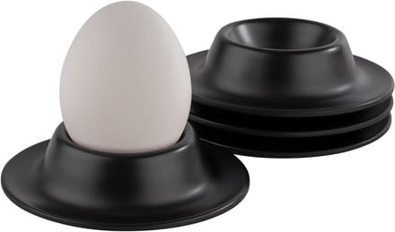 83849 eierdopje, 8,50 x 8,50, hoogte 4,50 cm, melamine, zwart