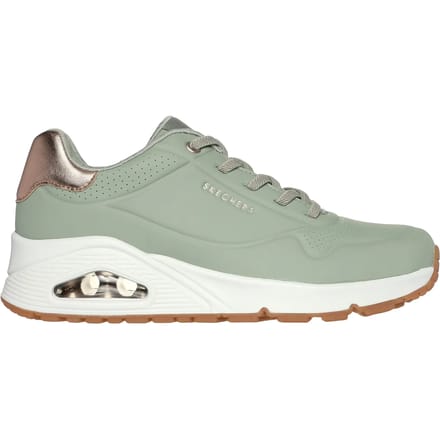 Skechers Uno - Shimmer Away Dames Sneakers - Groen