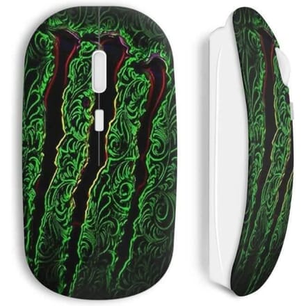 Souris Sans Fil Monster Style Energy Green