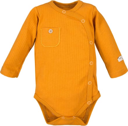 Eevi - Rompertje - Omslagromper - Overslagromper - Mosterd - Maat 62 - 2 t/m 4 maanden