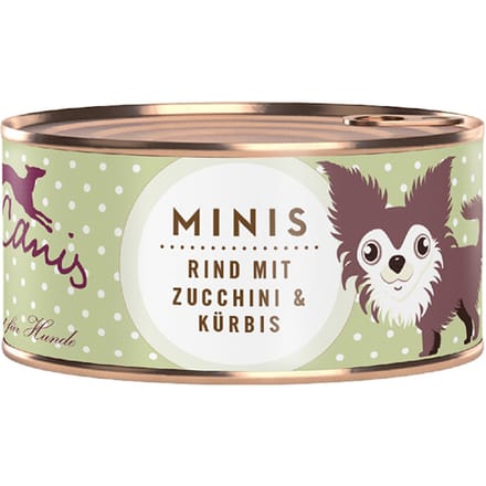 18x 100g Terra Canis Mini Rund met courgette en pompoen nat hondenvoer